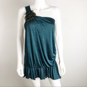 Sushiflower Can-Can Real Peacock Feather Dress